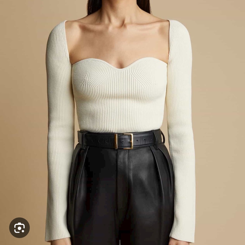 Khaite Maddy Top in Ivory